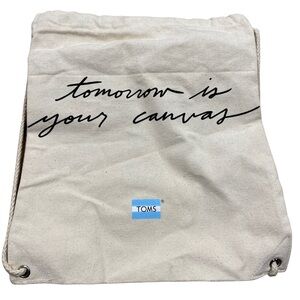 TOMS canvas backpack bag